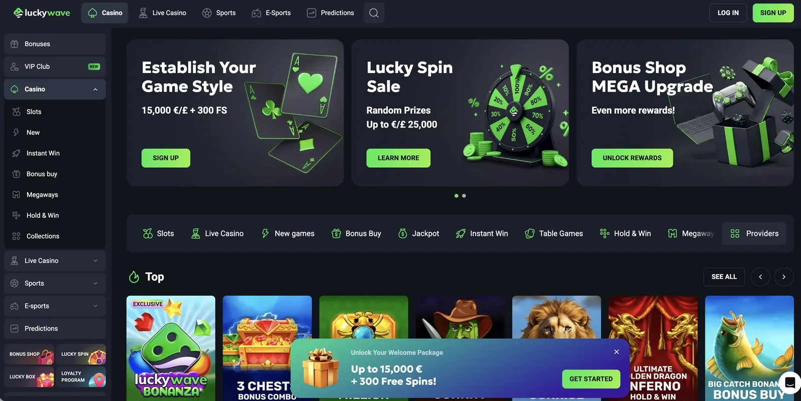LuckyWave Casino